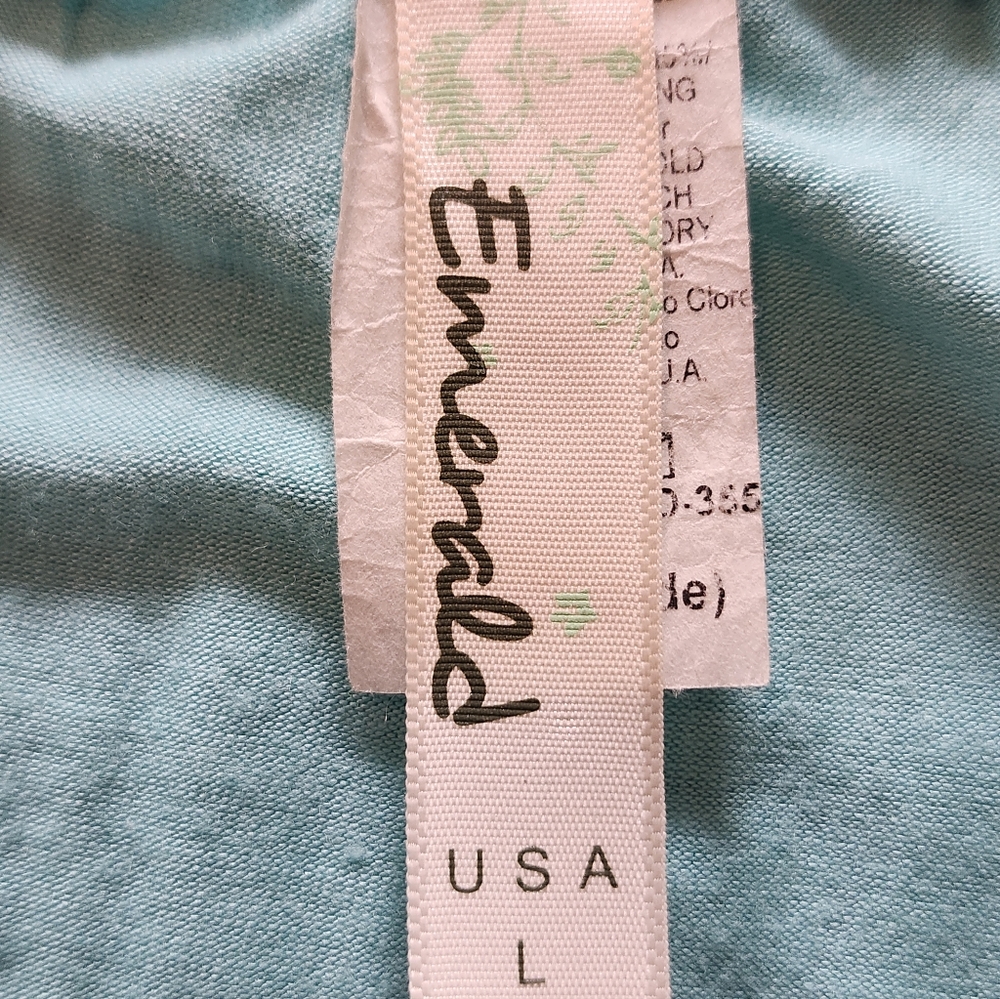 Emerald Tube Top Blue Green Chiffon Flowy Beach Casual Maxi Dress S L - Picture 6 of 8